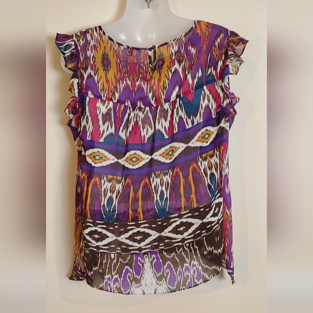 Adorable NY Collection Blouse Like New 1X - Picture 3 of 8
